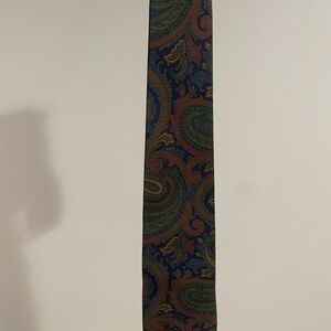 Ralph Lauren Blue and Green Paisley Tie
